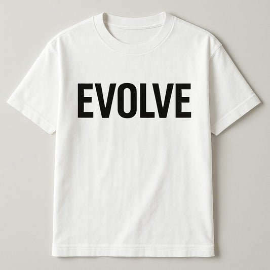 EVOLVE Unisex Oversized T-Shirt – White